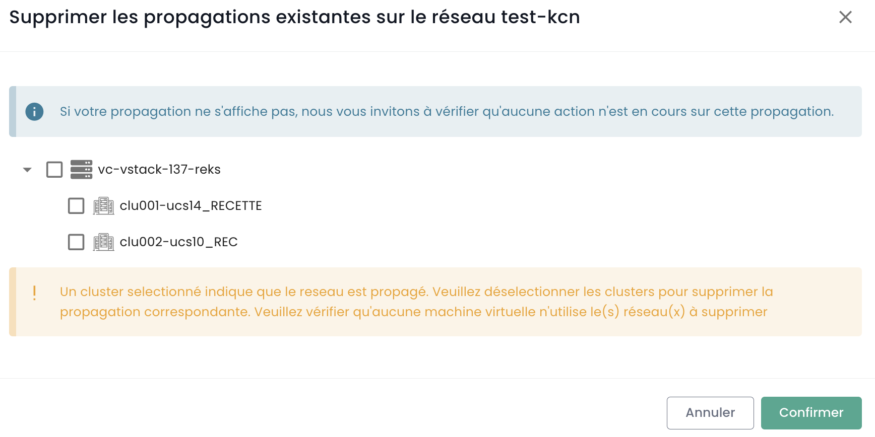 Console Network Delete Propagation
