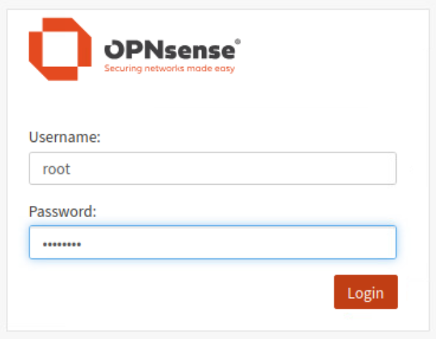 Login firewall